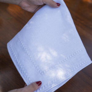 White Tone on Tone Ivanna Napkin Set