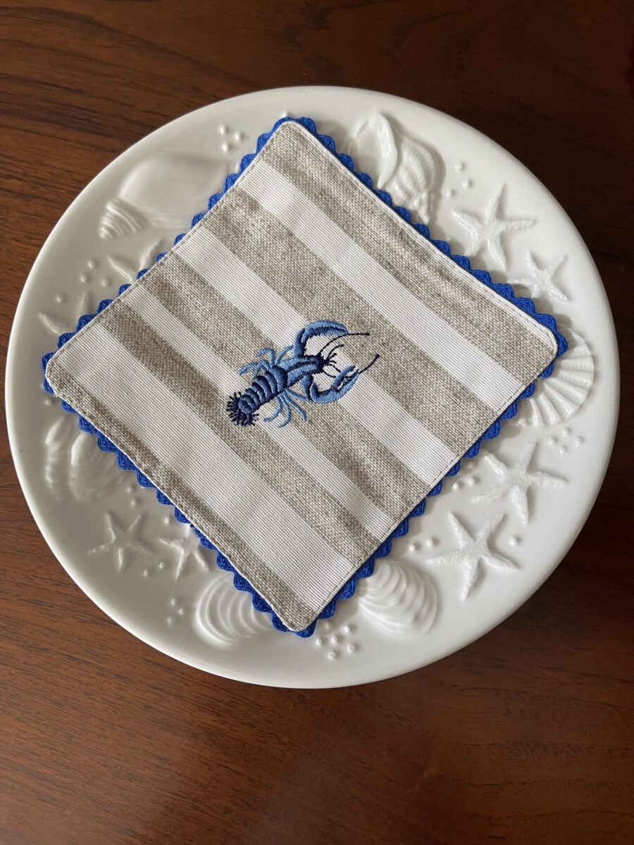 Blue Lobster Double Sided Coasters