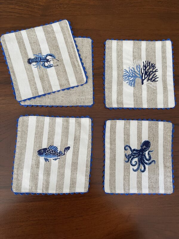 Frutti di Mare Double Sided Coasters