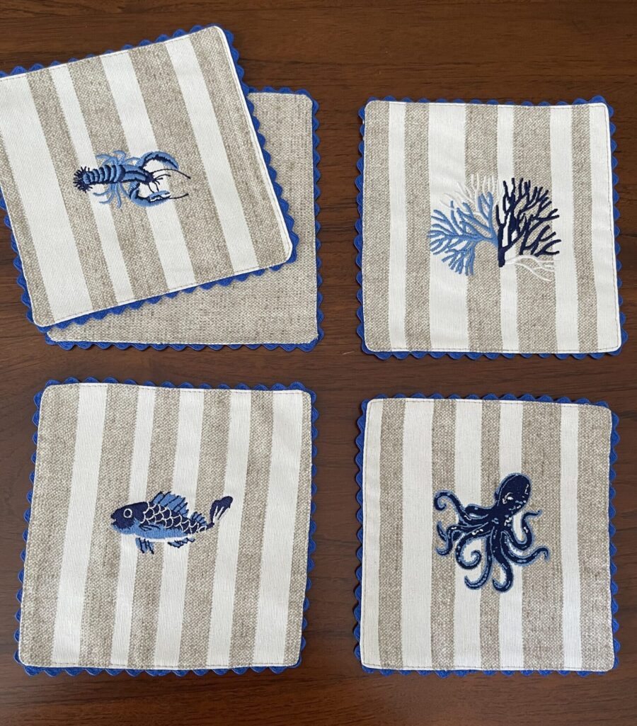 Frutti di Mare Double Sided Coasters