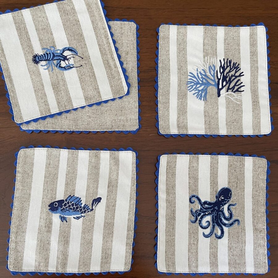 Frutti di Mare Double Sided Coasters