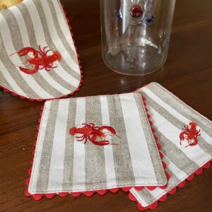 Red Lobster Double Sided Coasters