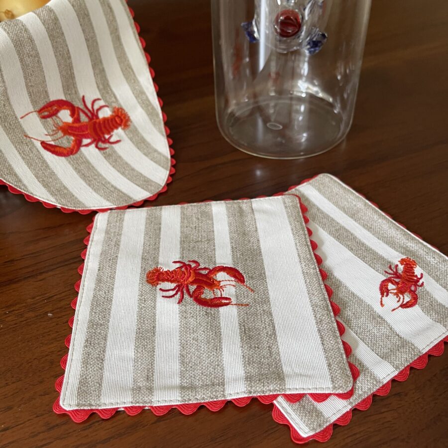 Red Lobster Double Sided Coasters