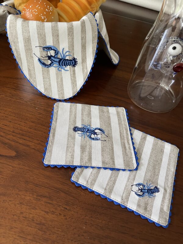 Blue Lobster Double Sided Coasters