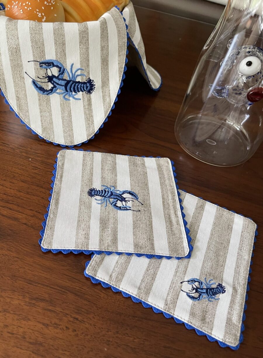Blue Lobster Double Sided Coasters - Image 4