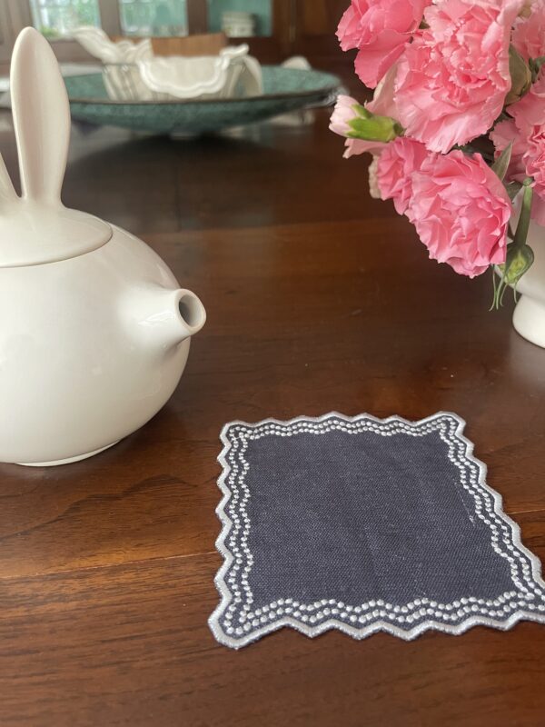 Steel Grey & Light Grey Chiara Coaster Set