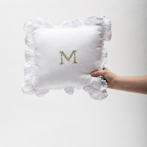 Floral Ruffle Pillow