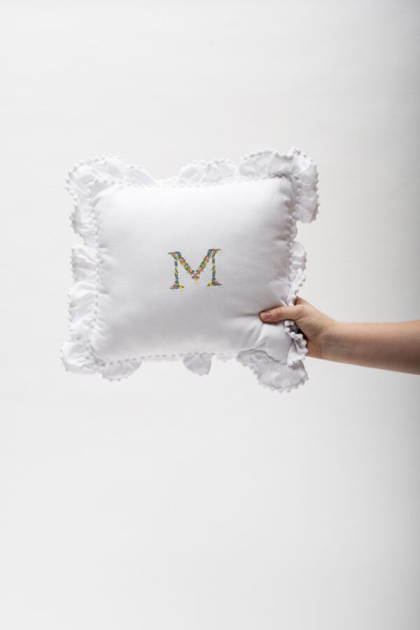 Floral Ruffle Pillow