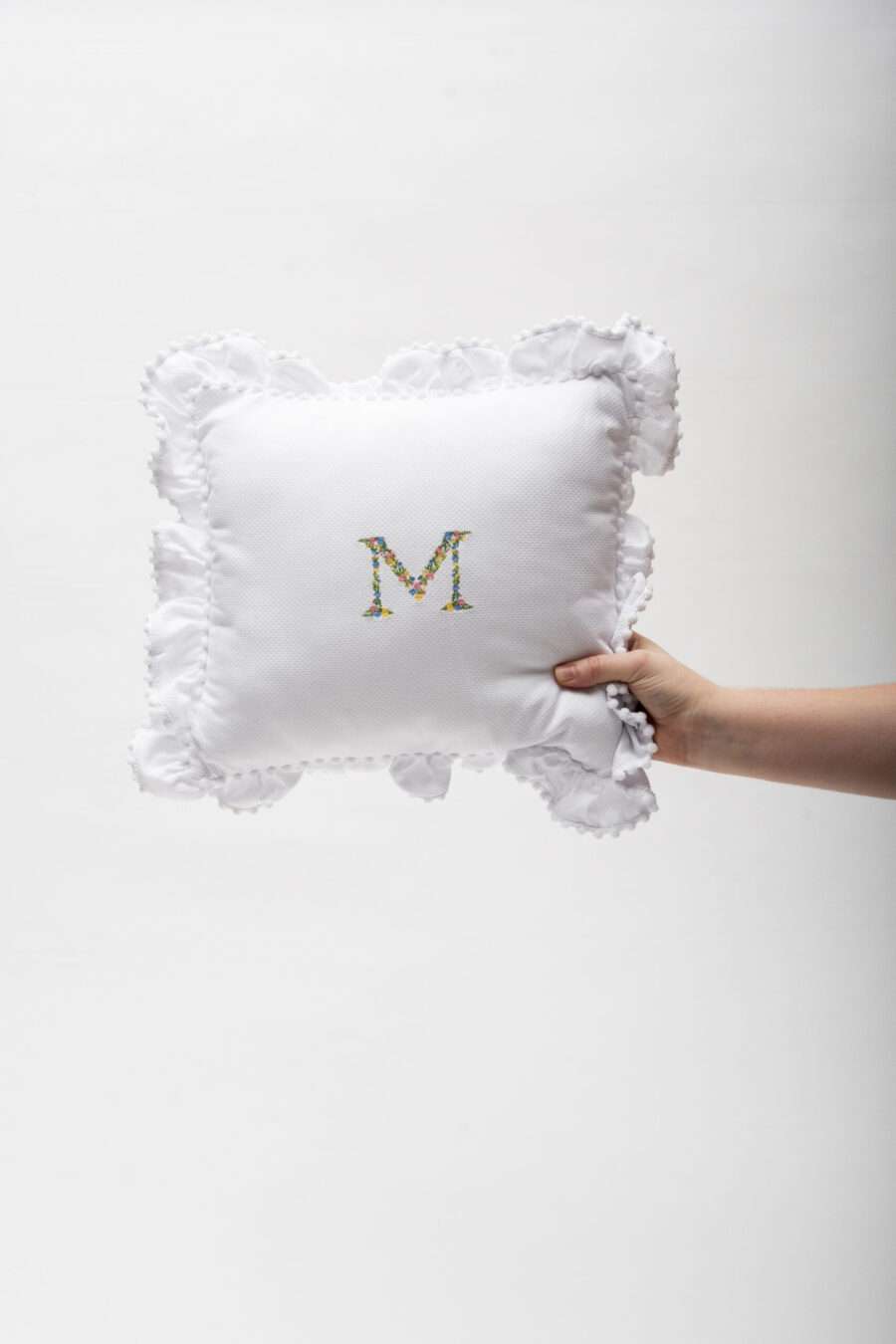 Floral Ruffle Pillow