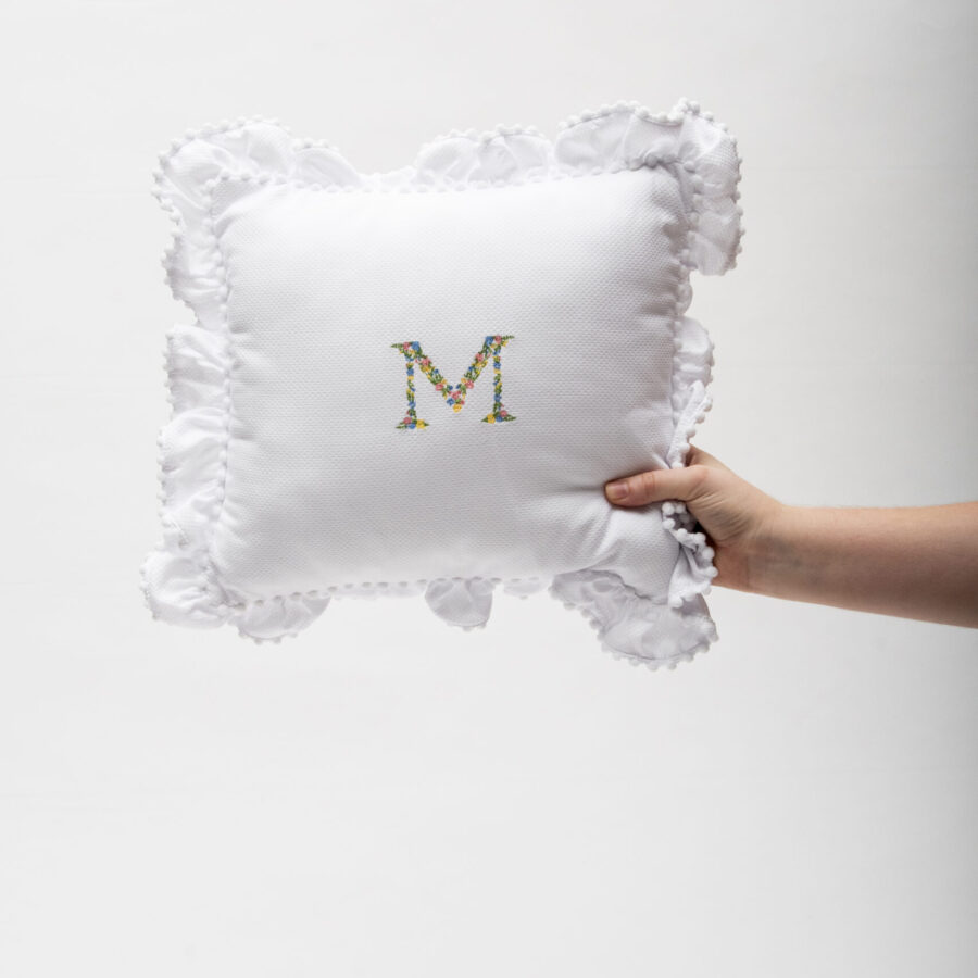 Floral Ruffle Pillow