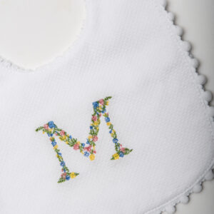 Floral Square Bib