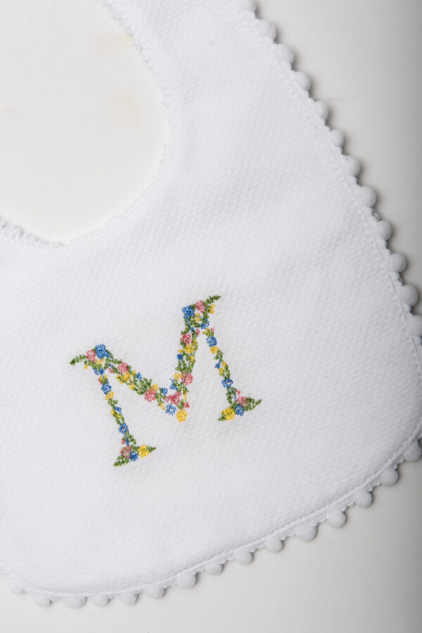 Floral Square Bib