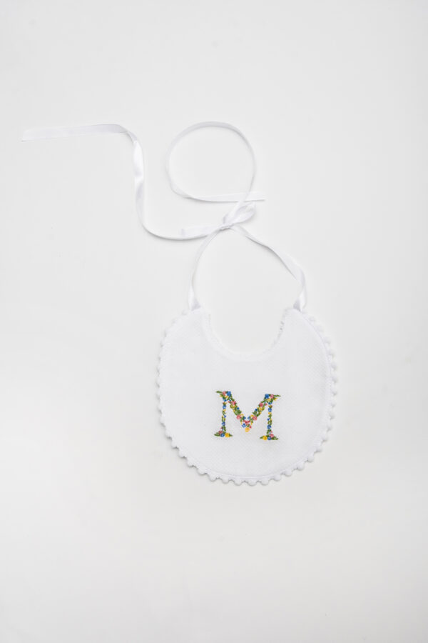 Floral Round Bib