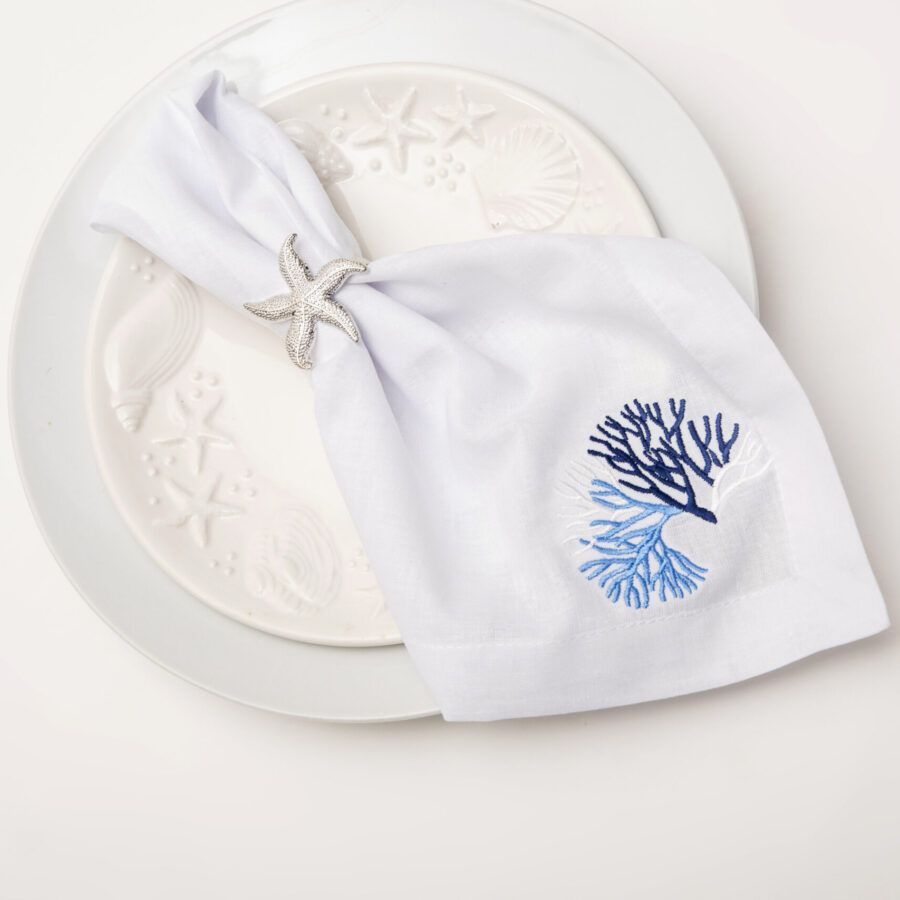 Mediterranean Coral Napkin Set