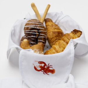 Lobster Linen Bread Basket Napkin