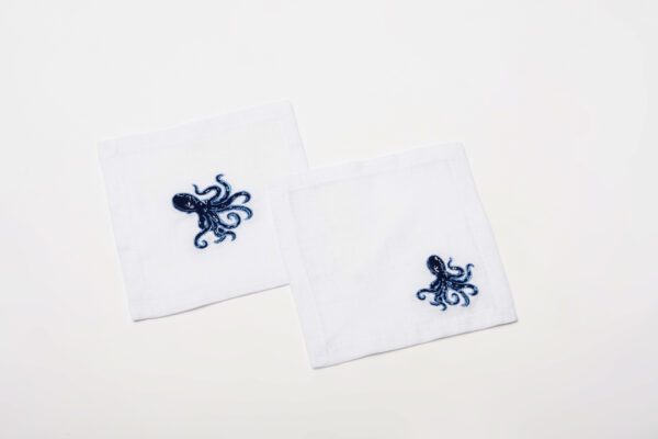 Octopus Linen Coasters