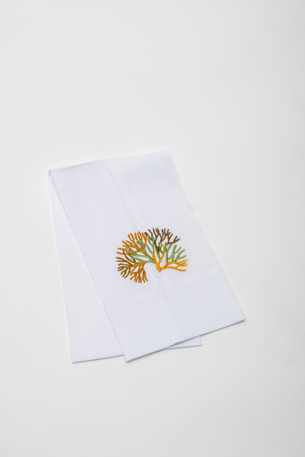 Groove Coral Guest Towel