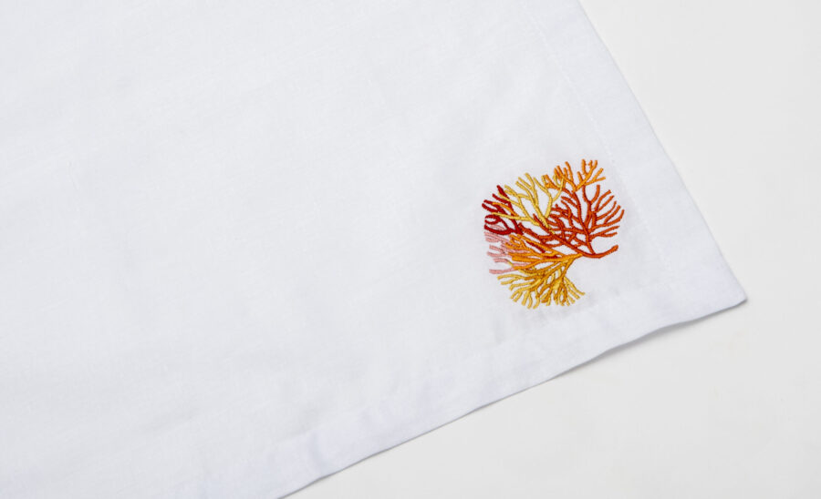 Sunset Coral Placemat & Napkin Set - Image 3