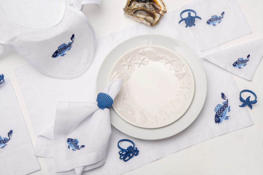 Fish Placemat & Napkin Set