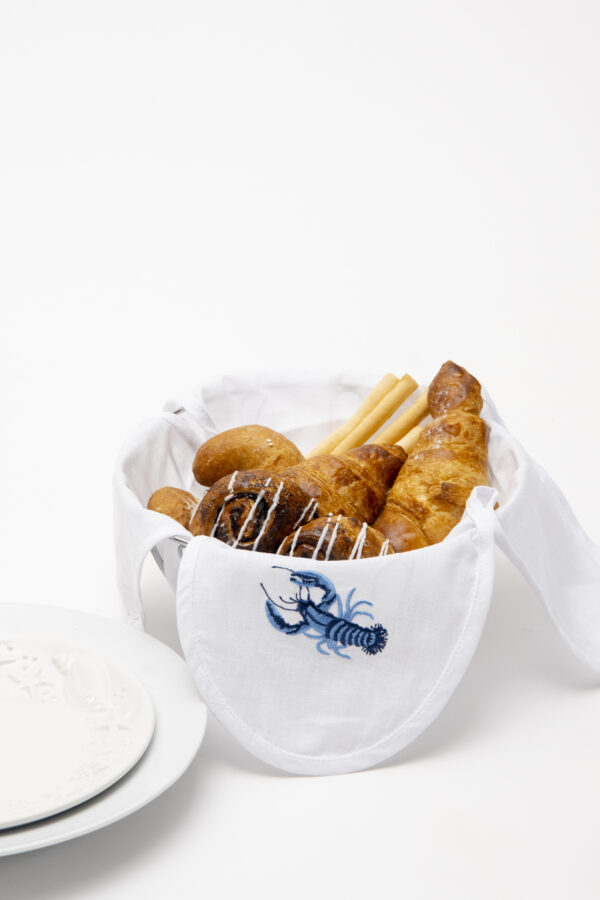 Lobster Linen Bread Basket Napkin