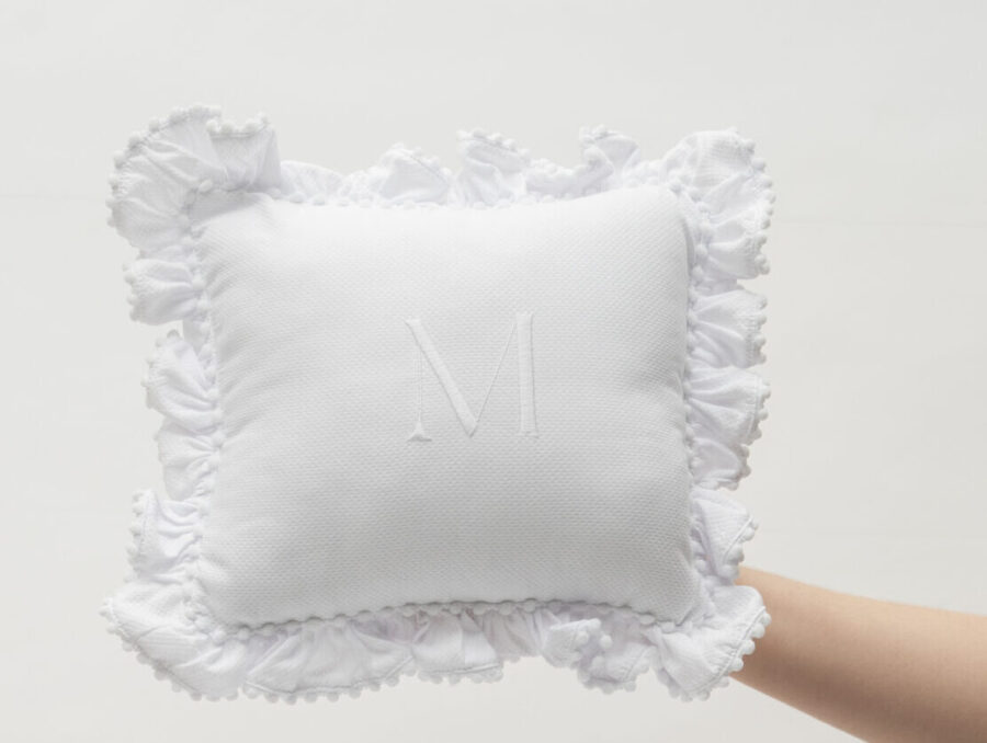 Minimalist Ruffle Pillow