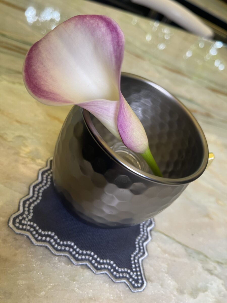 Steel Grey & Light Grey Chiara Coaster Set - Image 3